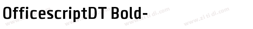 OfficescriptDT Bold字体转换